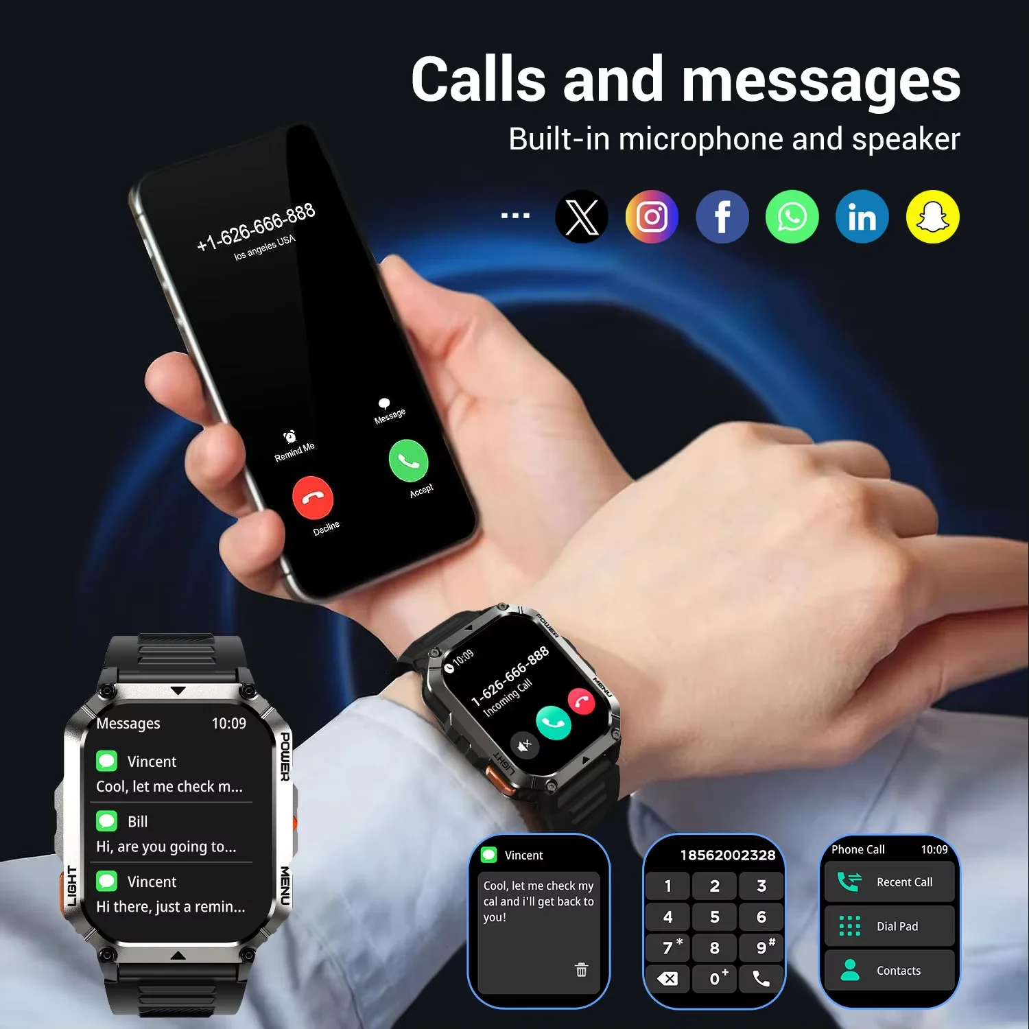 Фото Blackview W90 Pro AI GPT умные часы 1.43