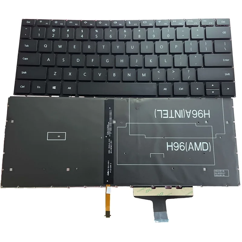 New US For Huawei KPL-W00 VLR-W19 W19P W19L KPR-W19 W29 KPRC-W10L Laptop Keyboard With Light