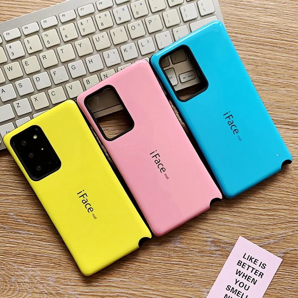 S22 Ultra Iface Mall Case For Samsung Galaxy S21 S20 Note 20 Ultra S23 Plus Silicone Full Protection TPU Shockproof Hard Cover