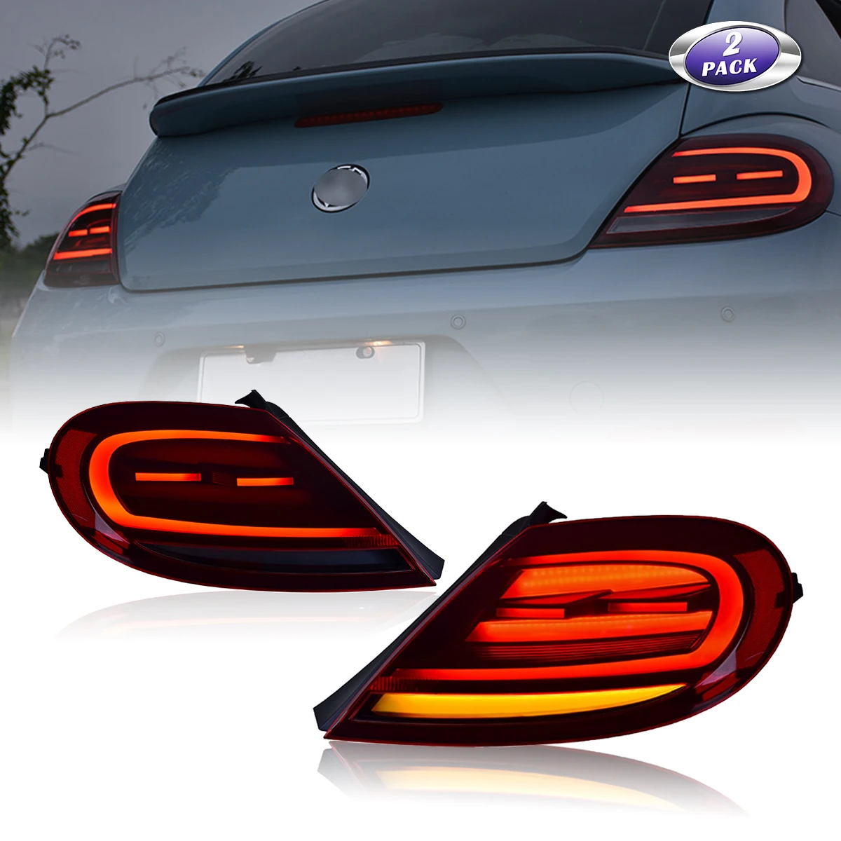 

Автомобильные аксессуары, задний фонарь для VW Beetle 2013-2021, задний фонарь в сборе, запуск, динамический задний фонарь
