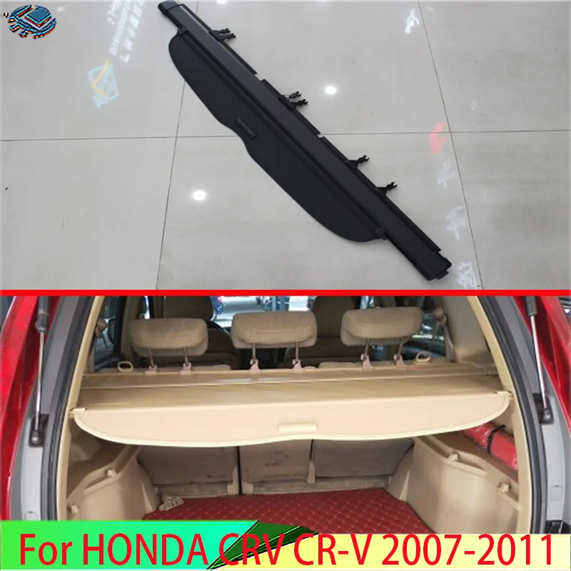 

For HONDA CRV CR-V 2007-2011 Aluminum+Canvas Rear Cargo Cover privacy Trunk Screen Security Shield shade Accessories