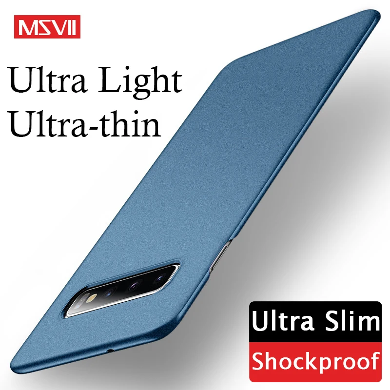 Чехлы S10 S10e MSVII Матовый Жесткий чехол для Samsung Galaxy 5G Plus тонкий матовый телефона Lite -