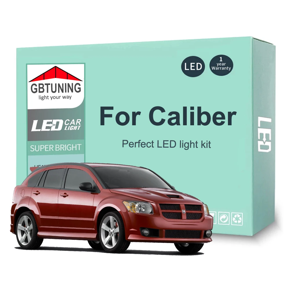 Комплект светодиодных ламп для салона автомобиля Dodge Caliber 2006 2007 2008 2009 2010 2012 10