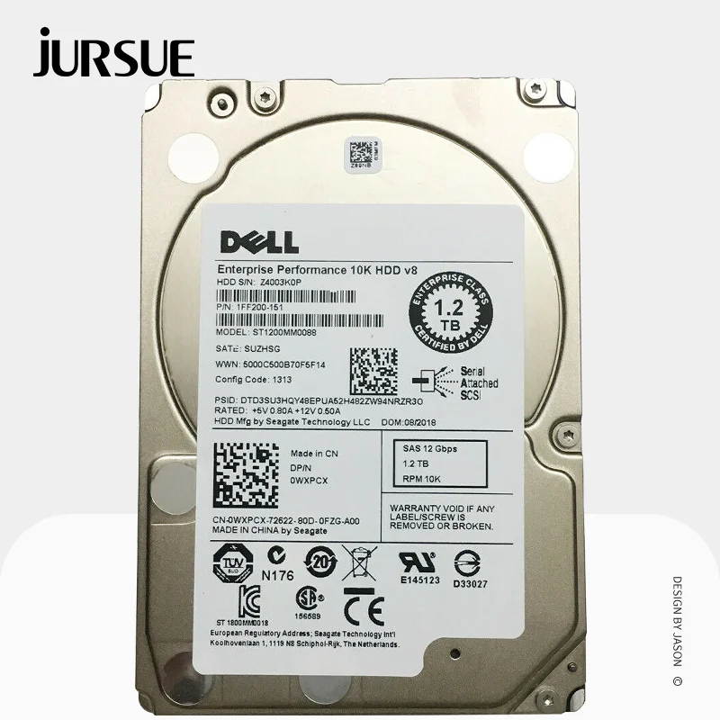 

FOR Dell WXPCX 1.2TB 10K SAS 12GB/s 2.5in ENT Hard Drive ST1200MM0088 0WXPCX