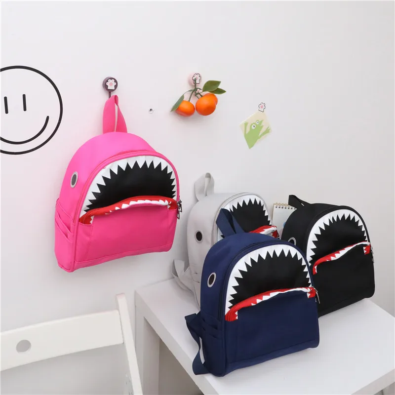 Children's School Bag Shark Backpack Cartoon Cute Boy Girl Backpack Fashion Light Weight Reducing Kindergarten Bags