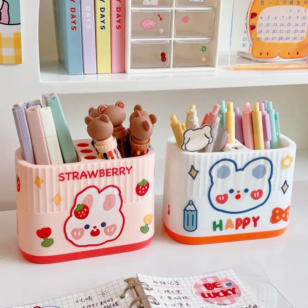 

Space-saving Plastic Multi-functional Pen Makeup Brush Holder for Daily Use