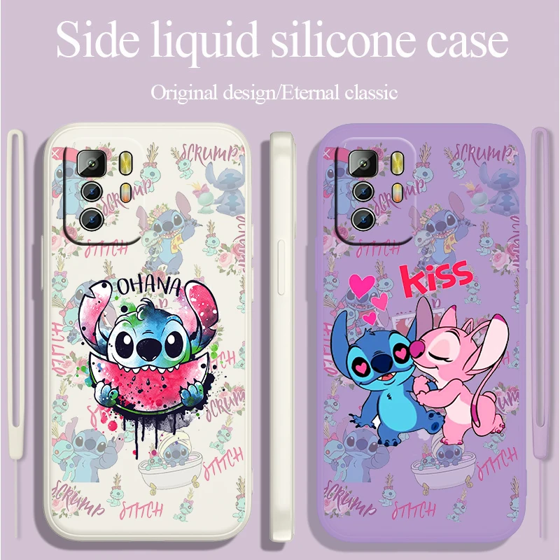 

Super cute pattern Stitch Phone Case For Xiaomi Redmi Note 11 11S 11T 10S 10 9S 9T 9 8T 8 Pro Plus 5G Liquid Rope Cover