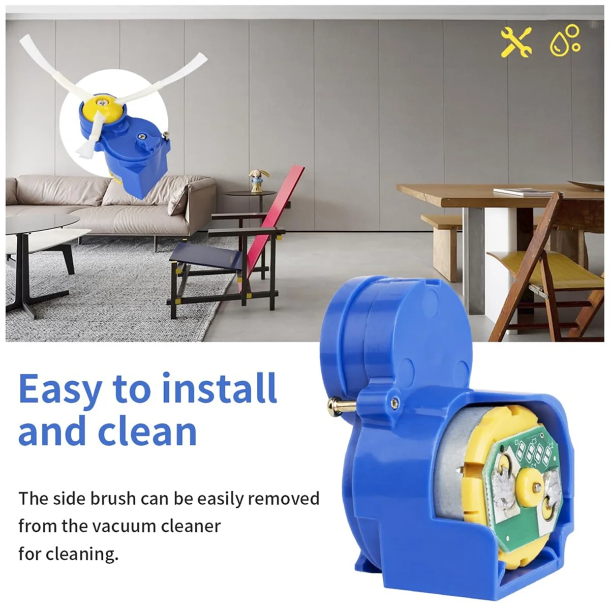 Модуль двигателя с боковой щеткой для IRobot Roomba 500 600 700 800 900 серии I3 сменный модуль