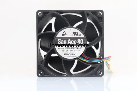 Для San Ace 80 9GA0812P2M0031 8032 12V 0.35A 4-проводной комплект охлаждающего вентилятора сервера