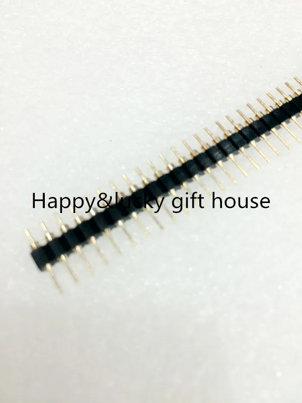 

YYT 40p,1*40Pin 2.54mm Round male Pin Header,Gold-plated, circular needle