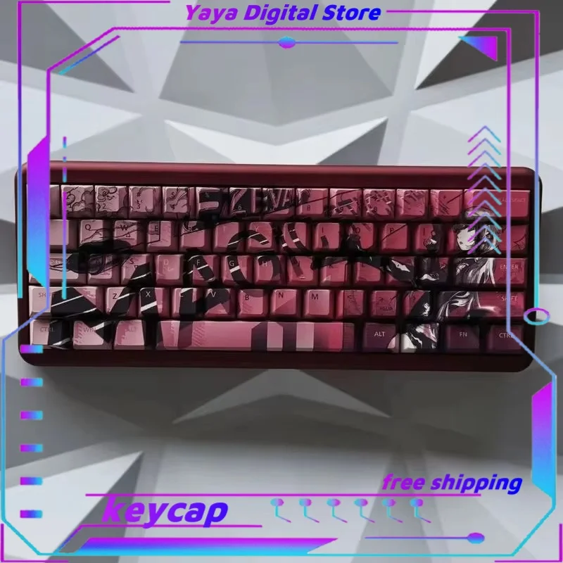 Механическая клавиатура Msg X Fzeva Pink Charm Rose колпачки для клавиш Pbt пятисторонняя