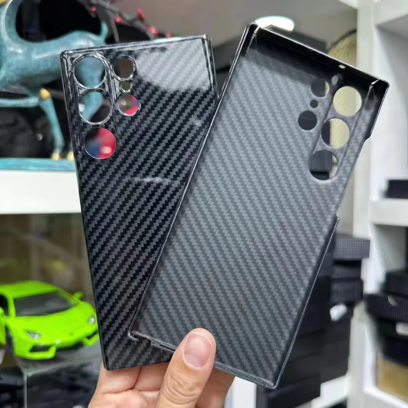 

For Samsung Galaxy S23/S23 Ultra-carbon Fiber Phone Case Bright Aramid Fiber Ultra-thin Phonecover for Galaxy S23Plus Shell