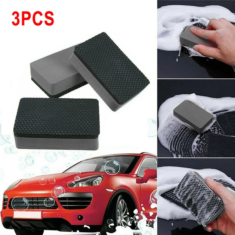 

3 шт., губки для чистки автомобильной глины, 9x6x2,5 см