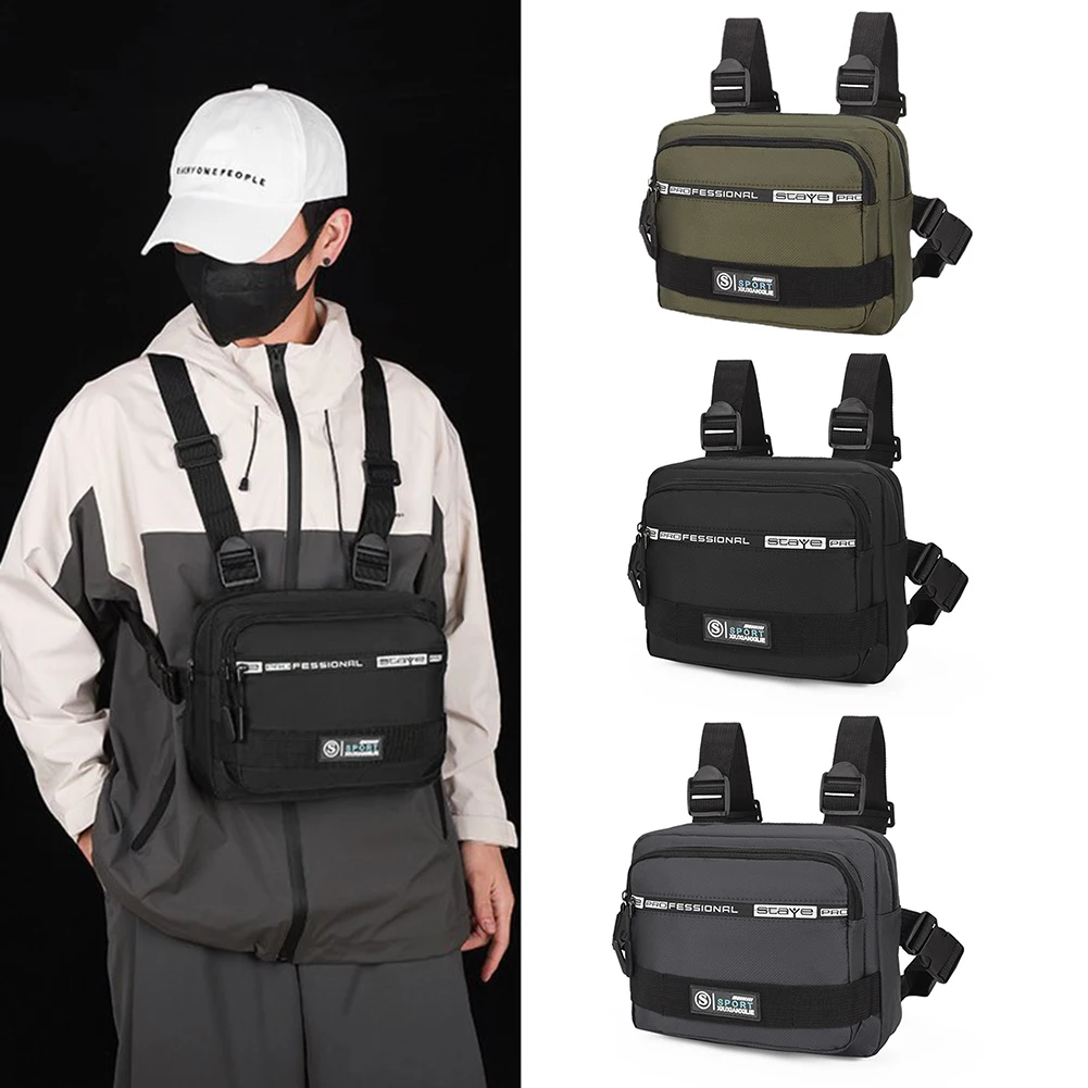 

Outdoor Tactical Vest Bag CS Military Wargame Chest Rig Pouch Holster Molle System Men Shoulder Camping Backpack Oxford Vest