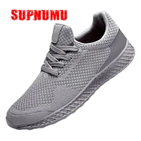 supnumu mens sneakers fashion lightweight running shoes non slip breathable mesh knit casual gym walking sports shoes for men