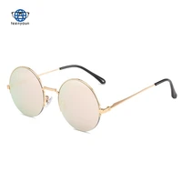 teenyoun new shades round fashion fashion sunglasses womens color reflective sun glasses shanghai beach prince glasses