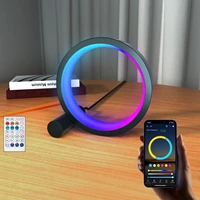 led night light modern circle table lamp dimmable rgbwcct led lights for room bedroom gaming atmosphere home decor photography