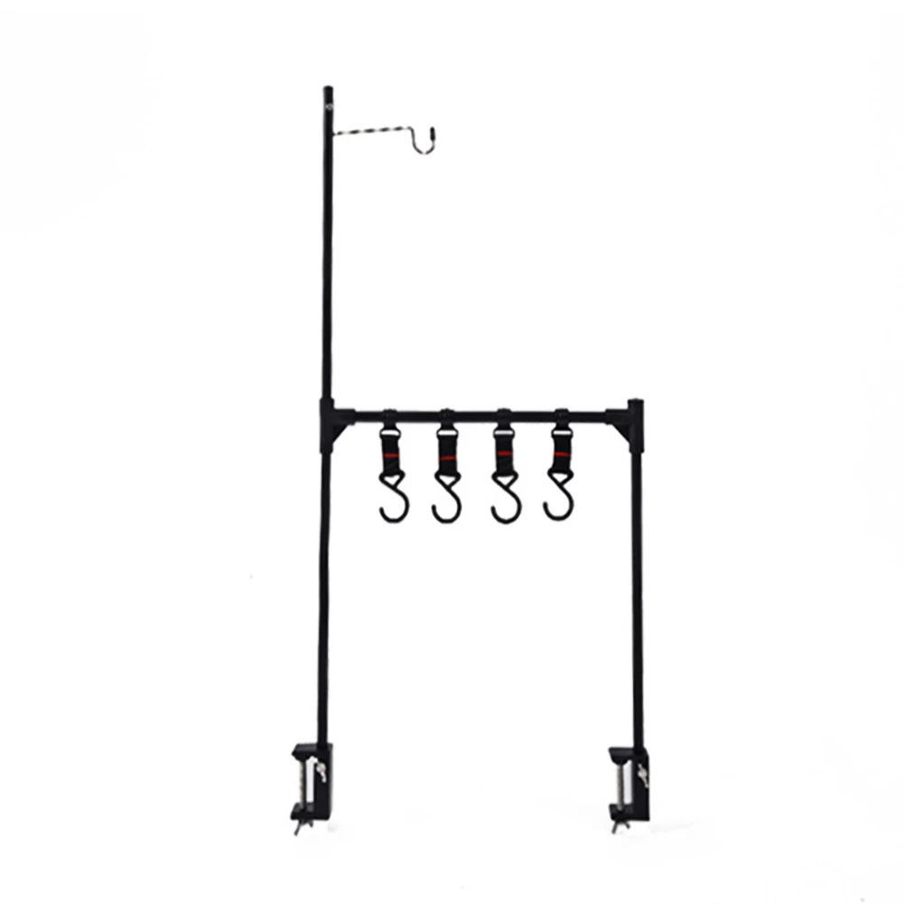 

Outdoor Desktop Storage Rack Multifunction Desk Hanging Hook Shelf Detachable Lantern Stand Tabletop Hanger Camping Equipment