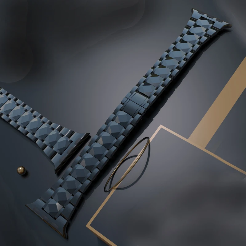 For Apple watch band 44mm 40mm 45mm 41mm Series 7 6 5 bracelet Stainless Steel strap iwatch 3 42mm 38mm applewatch bands