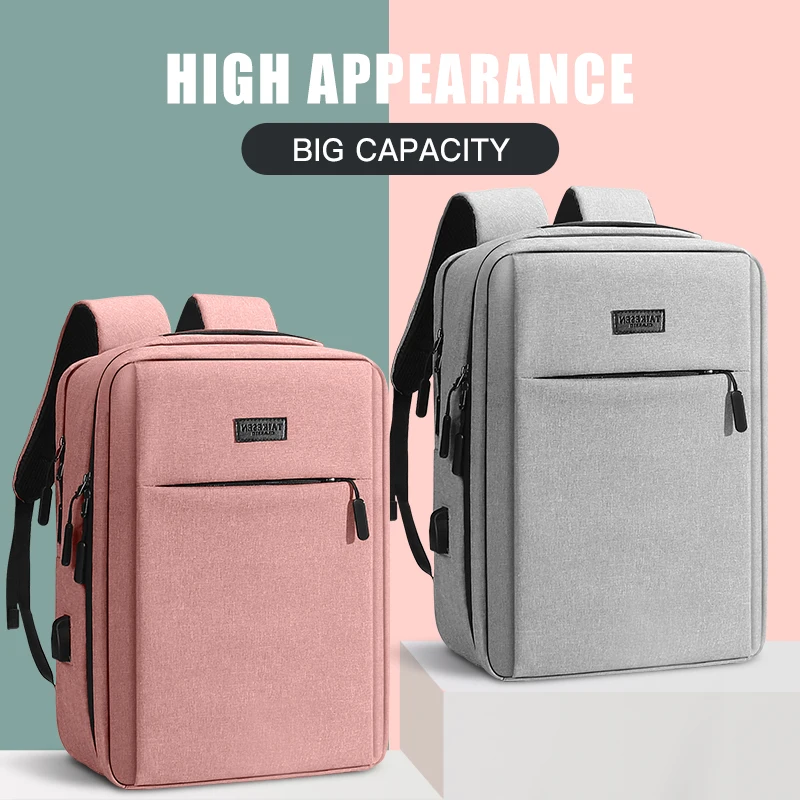 

Laptop bag 15.6Inch Usb Backpack School Bag Rucksack 16 17.3Inch Backbag Travel Daypack Male Leisure Backpack Mochila Women Gril