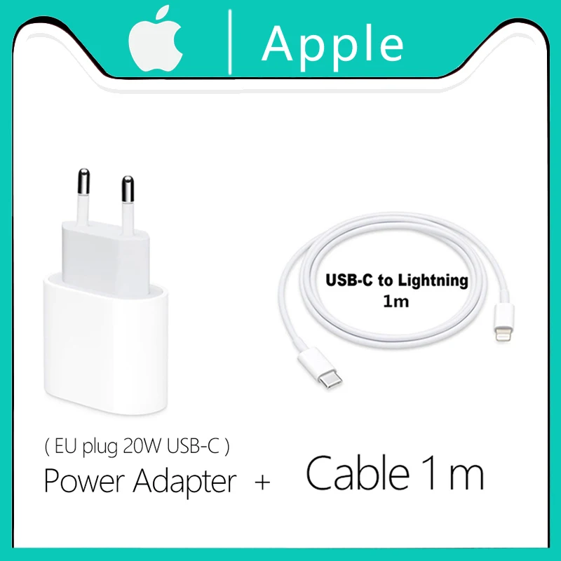 

Original Apple Quick Charger 20W USB Type C EU/US/UK Plug Fast Charging for iPhone 13 12 X 11 8 iPad Pro Air Mini Power Adapter