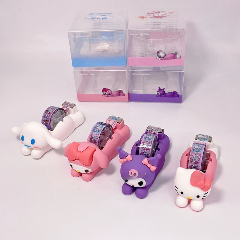 Настольный противоскользящий станок для резки ленты Sanrio с сердечком девочек