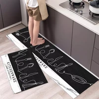 2022fashionable simple nordic style kitchen floor mat household carpet long strip door mat modern home decor
