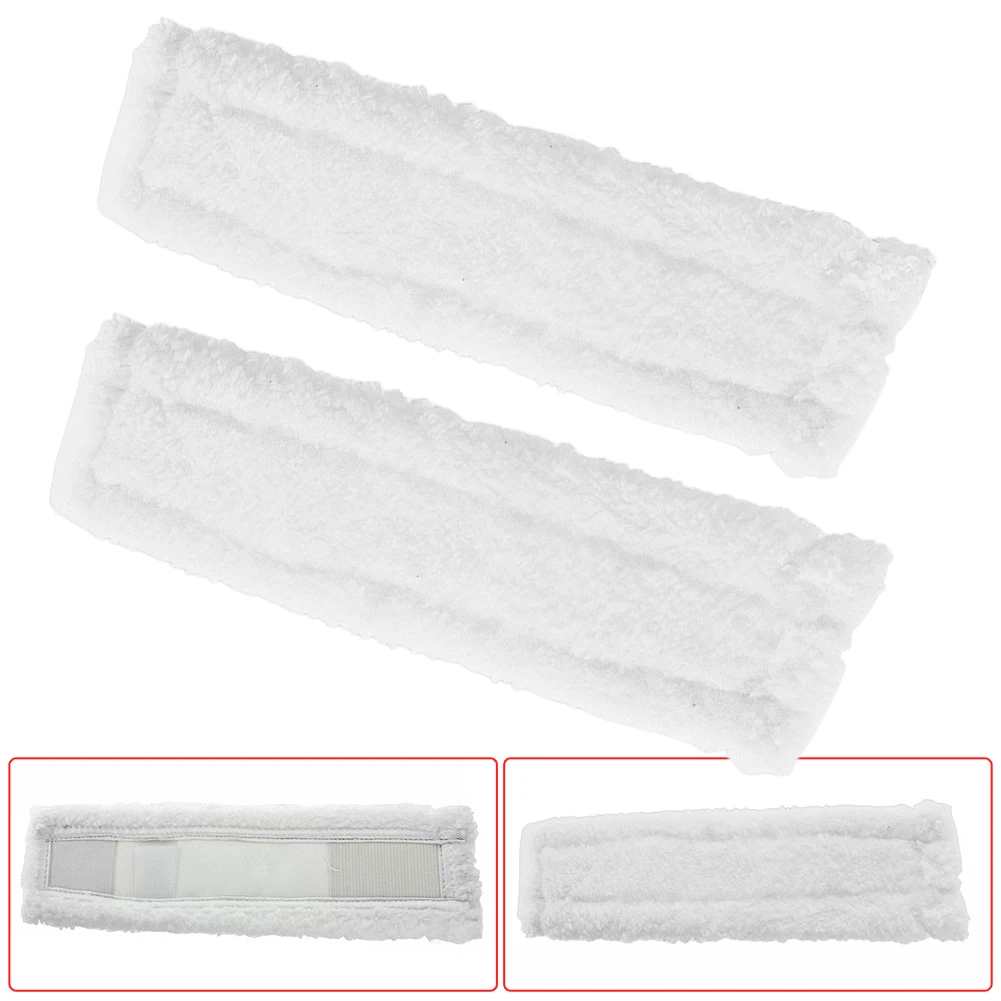 2Pcs Cleaning Pads Cloths For Karcher WV Series Microfibre Cleaning Pads Cloths Home Cleaning Brushes Steam Cleaner Parts