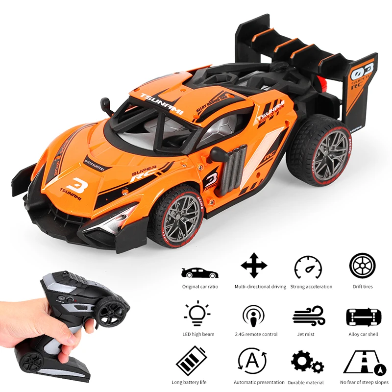 

1:18 4WD L автомобиль 15 км/ч высокоскоростной автомобиль с радиоуправлением ed машина с дистанционным управлением автомобиль с распылителем све...