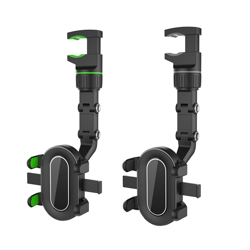 

Car Phone Holder Multifunctional 960 Degree Rotatable Rearview Mirror Seat Hanging Clip Bracket Cell Phone Holder for Car Mount