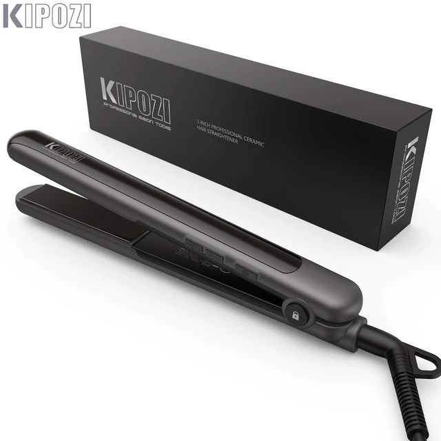 KIPOZI Professional Hair Flat Iron 2 In 1 Hair Curler Adjustable Temperature Fast Heating Hair Straightener Straightening Iron 1