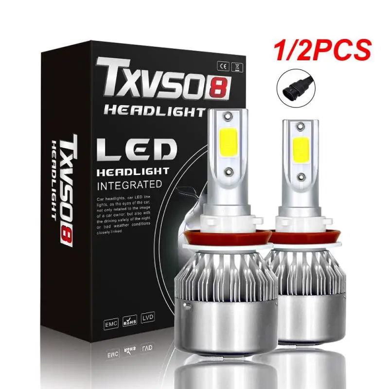 

1/2PCS H1 H3 Led Headlight Bulbs H7 LED Car Lights H4 880 H11 HB3 9005 HB4 9006 H13 6000K 72W 12V 8000LM Auto Headlamps