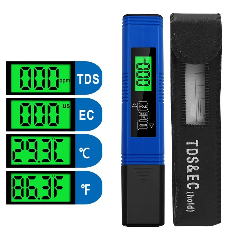 

Digital LCD TDS EC Meter Pen Water Quality Tester For Aquarium Pool Automatic Calibration Water Purity Test Temperature Meter