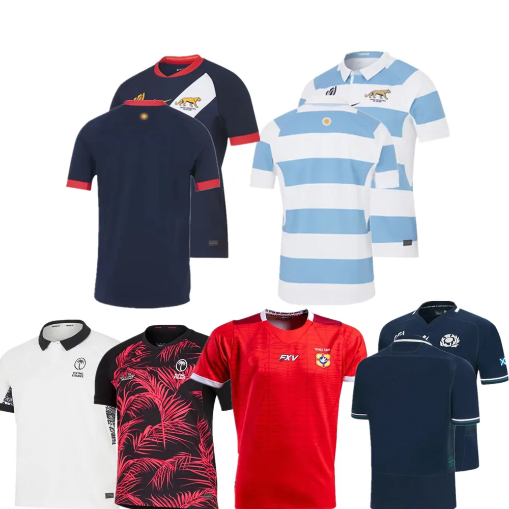 

2023/2024 Аргентинская Домашняя футболка для регби, Шотландия, Фиджи, Домашняя футболка для регби, Джерси для регби, индивидуальное имя и номер