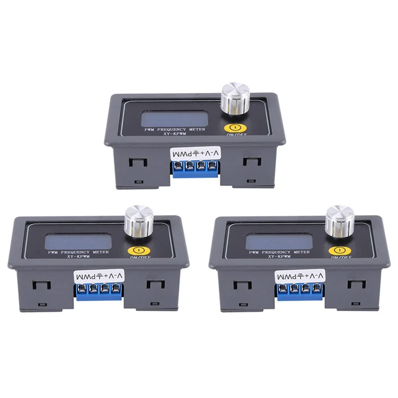 

3 модуля генератора сигналов ШИМ, частота импульса, рабочий цикл, Регулируемый Модуль генератора прямоугольных сигналов 1 Гц-150 кГц, генератор сигналов с ЖК-дисплеем