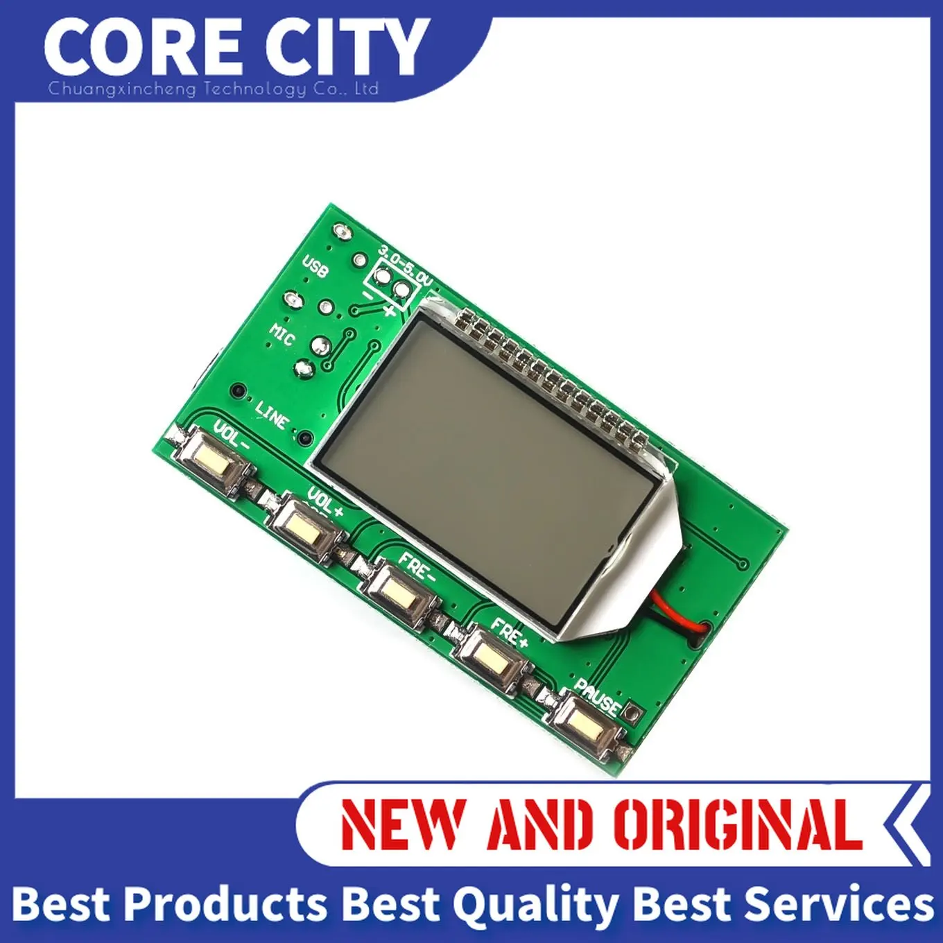 

Модульный стерео FM-трансмиттер DSP PLL 87-108 МГц, Цифровая беспроводная микрофонная плата, многофункциональная модуляция частоты