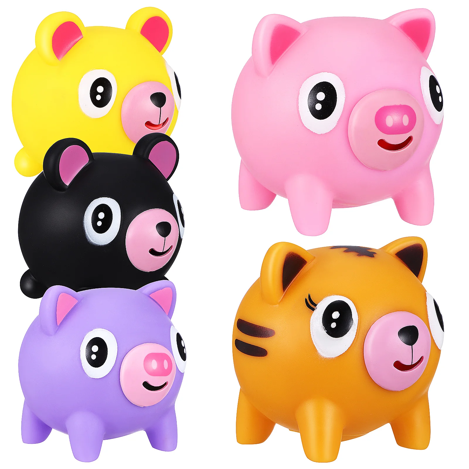 

Piggy Kids Latex Animal Squeeze Tongue Stick Out Slow Rising Piggy Stress Screaming Toy Decompression Relief Children Kids