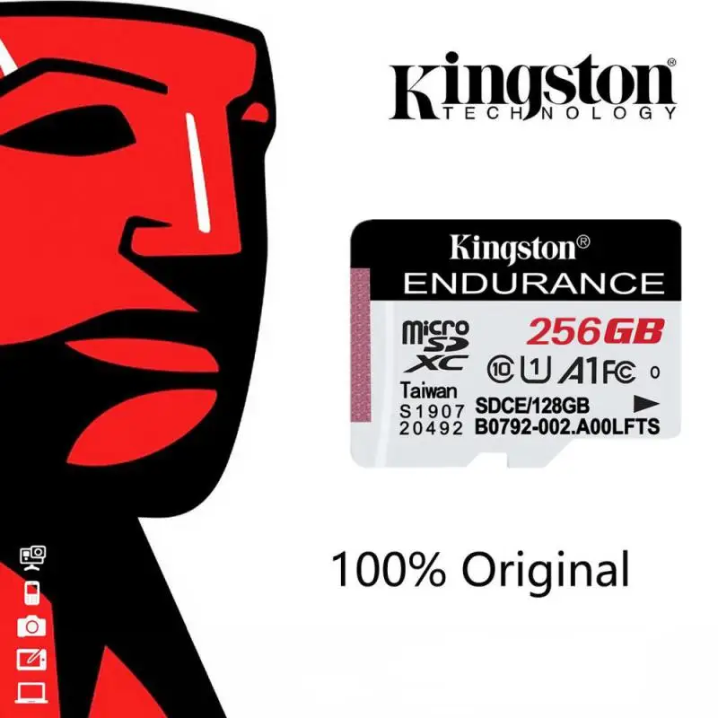 

Original Kingston Micro SD Card Sd Memoria Carte 32GB 64GB 128GB 256GB C10 UHS-I High Speed Microsd TF Card Memory Card Adapter