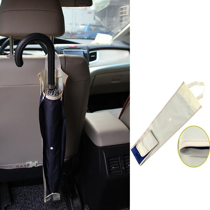

Durable Umbrella Storage Bag Multipurpose Car Seat Back Hanging Organiser Hanger Interior Accessories Stowing Tidying Auto Tools