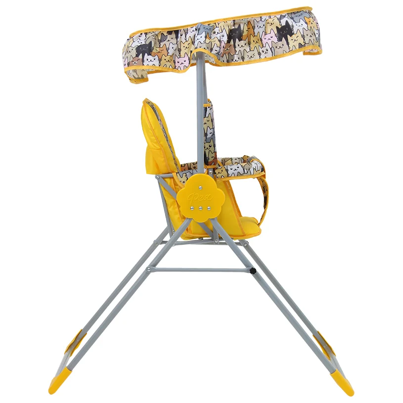 Качели Фея Малыш с тентом желтый | Игрушки и хобби