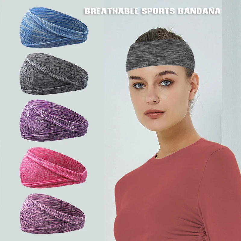 

Women's Workout Headbands Non Slip Sport Yoga Sweatband Elastic Moisture Wicking Headbands for Women Non Slip Sweatbands B2Cshop
