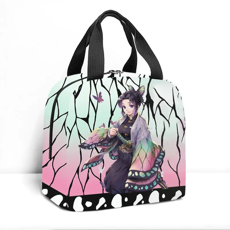 

Популярные сумочки с 3D принтом «рассекающий демонов» Kimetsu No Yaiba, термоизоляционная сумка для еды, переносной изолированный Ланчбокс, сумки д...