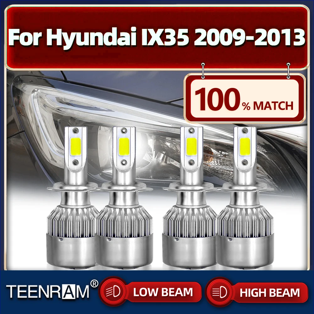 

H7 светодиодные лампы для фар 40000LM Canbus автомобильные светильник 12В 6000 К белые Автомобильные фары для Hyundai IX35 2009 2010 2011 2012 2013