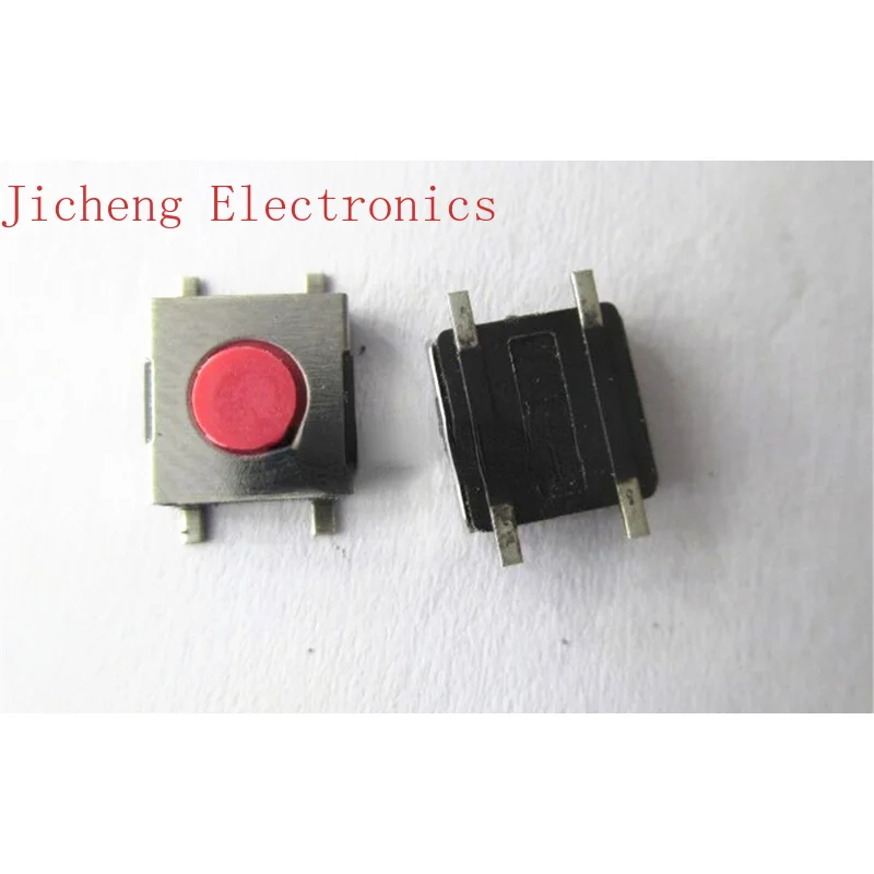 

10PCS DIP DTSF-61R-V-TR Patch 4-pin Touch Switch 6*6*2.5 Red Button Inching.