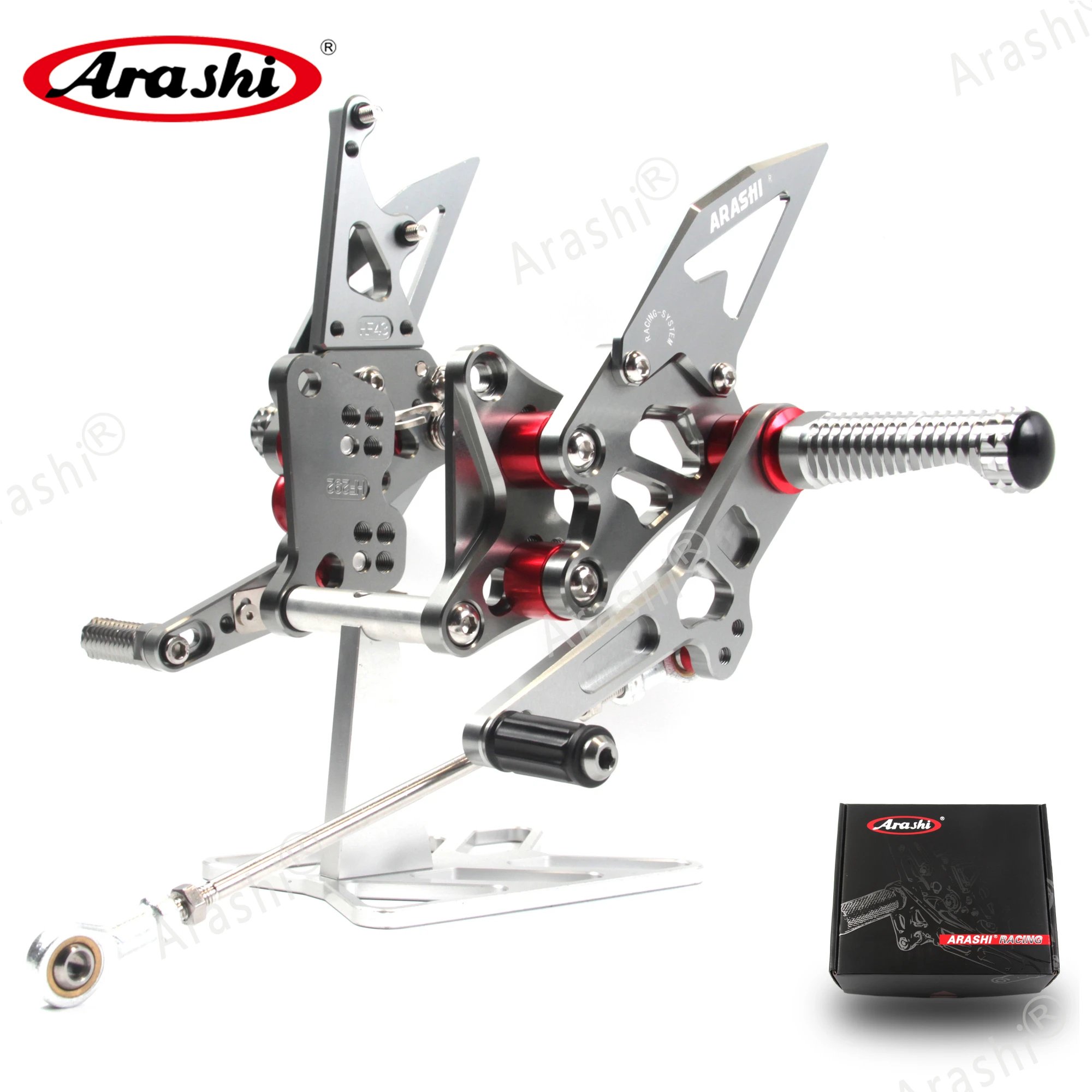 Фото Регулируемые подножки Arashi для SUZUKI GSXR 1300 Hayabusa 2008-2020 CNC Rider Rearset 2009 2010 2011 2012 2013 2014 подножки №2