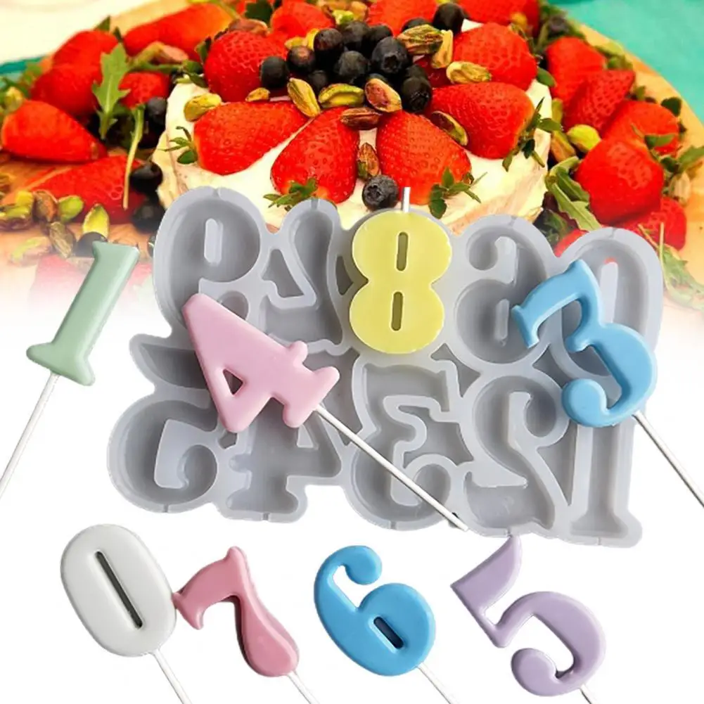 

Нежная форма для шоколада, многоразовая форма для выпечки без бисфенола А, цифры для украшения, форма для шоколадных конфет