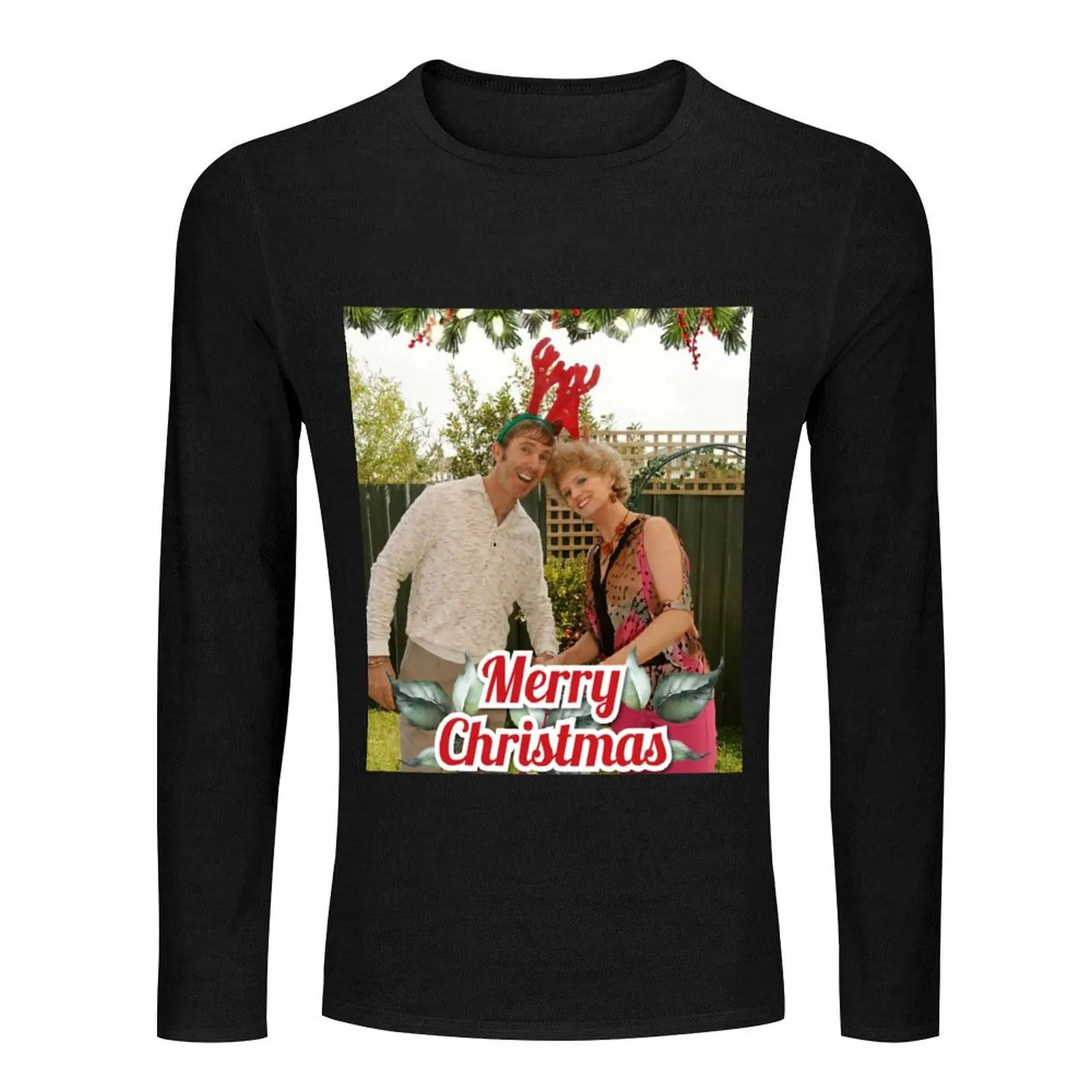 Длинная футболка с Рождеством Kath and Kel топы забавные футболки для мальчика