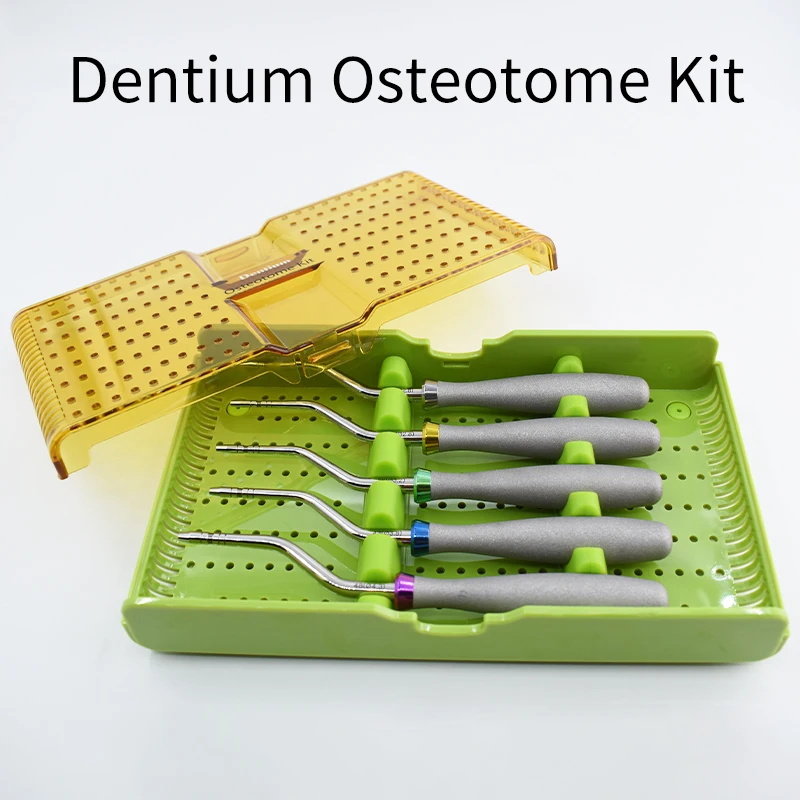 

Original Dentium Osteotome Kit Dental Implant Bone Chisel Digital Guide Surgery Tool DASK Advanced Sinus kit