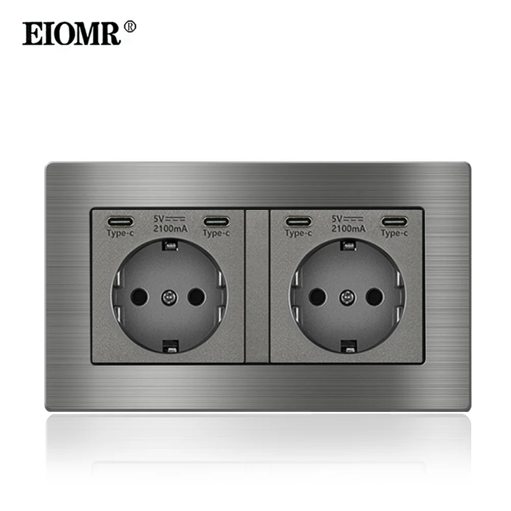 

EIOMR Двойная розетка с USB-C