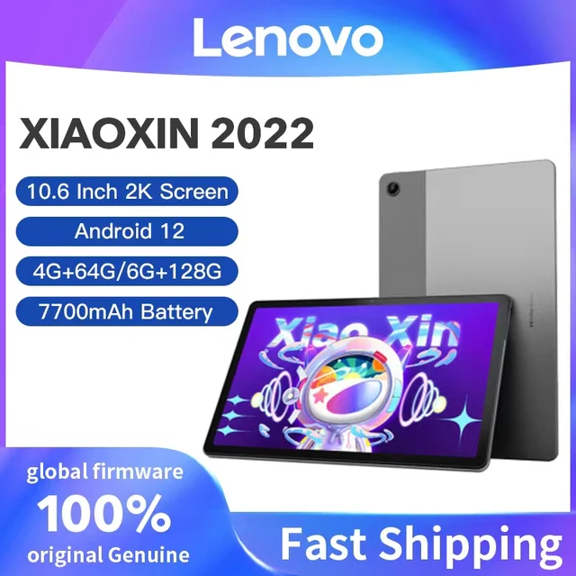 Lenovo Tab P12 планшет,xiaoxin P11 PRO K11 2022 P12 экран 11 дюймов, Восьмиядерный, 6 ГБ 128 ГБ Android 12 Глобальный крепёж 1